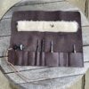 Deluxe leather tying tool roll